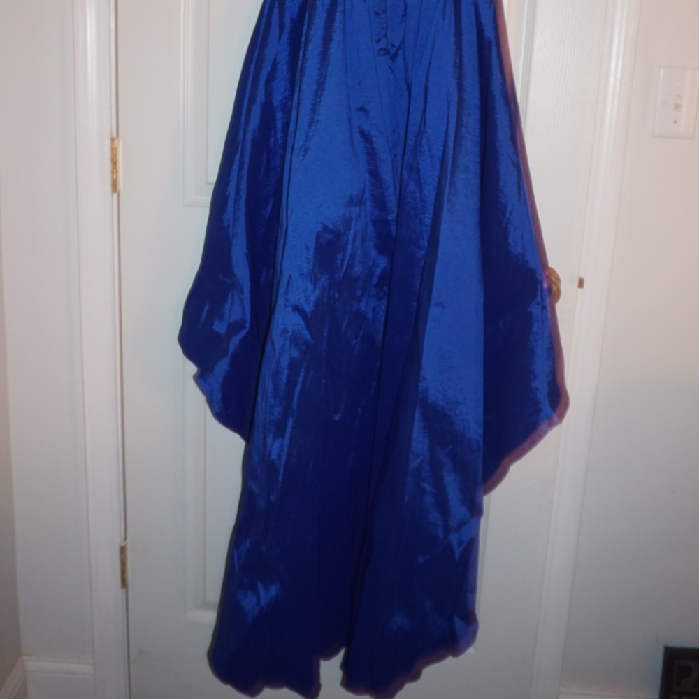 Spaghetti-Strap Long High-Low Dress - Picture 5 of 5